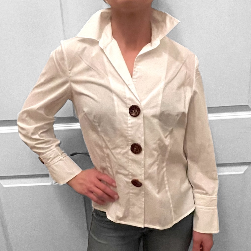 Spense M White Blouse NWOT